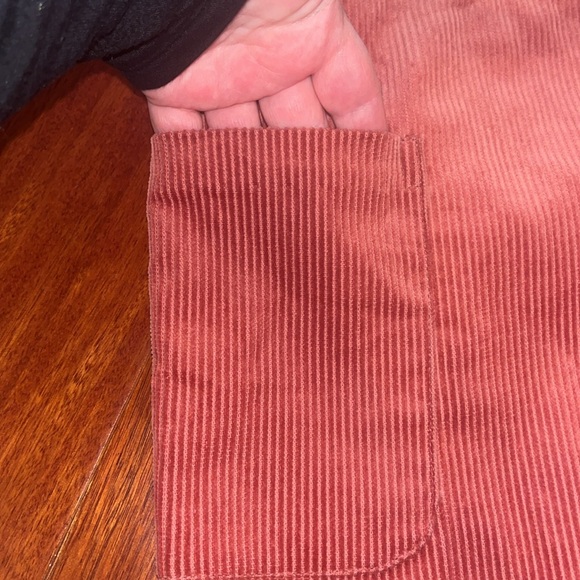 Lily - corduroy, mini skirt rose gold buttons XS sample piece!! - Picture 5 of 11